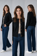 Cardigan leopardato