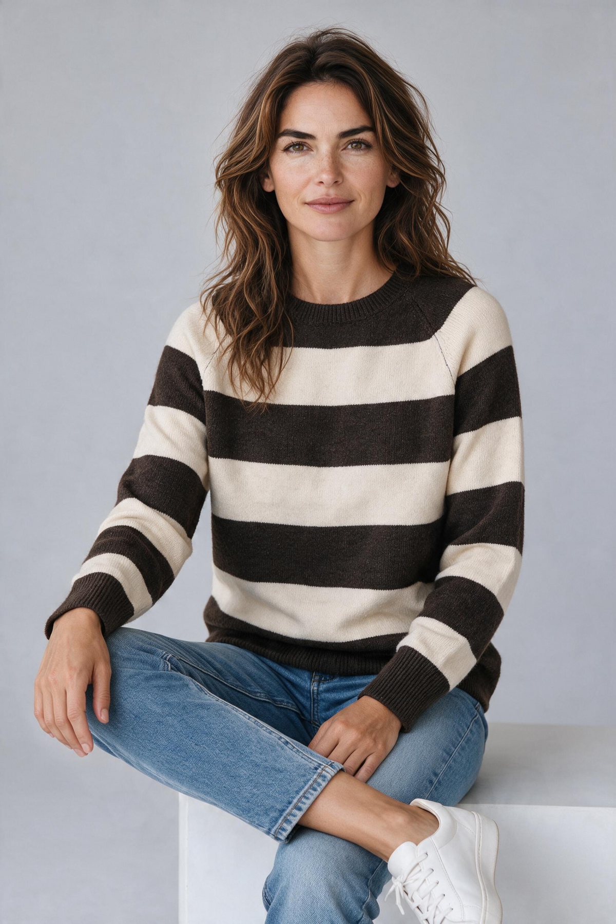 Maglioncino righe lurex