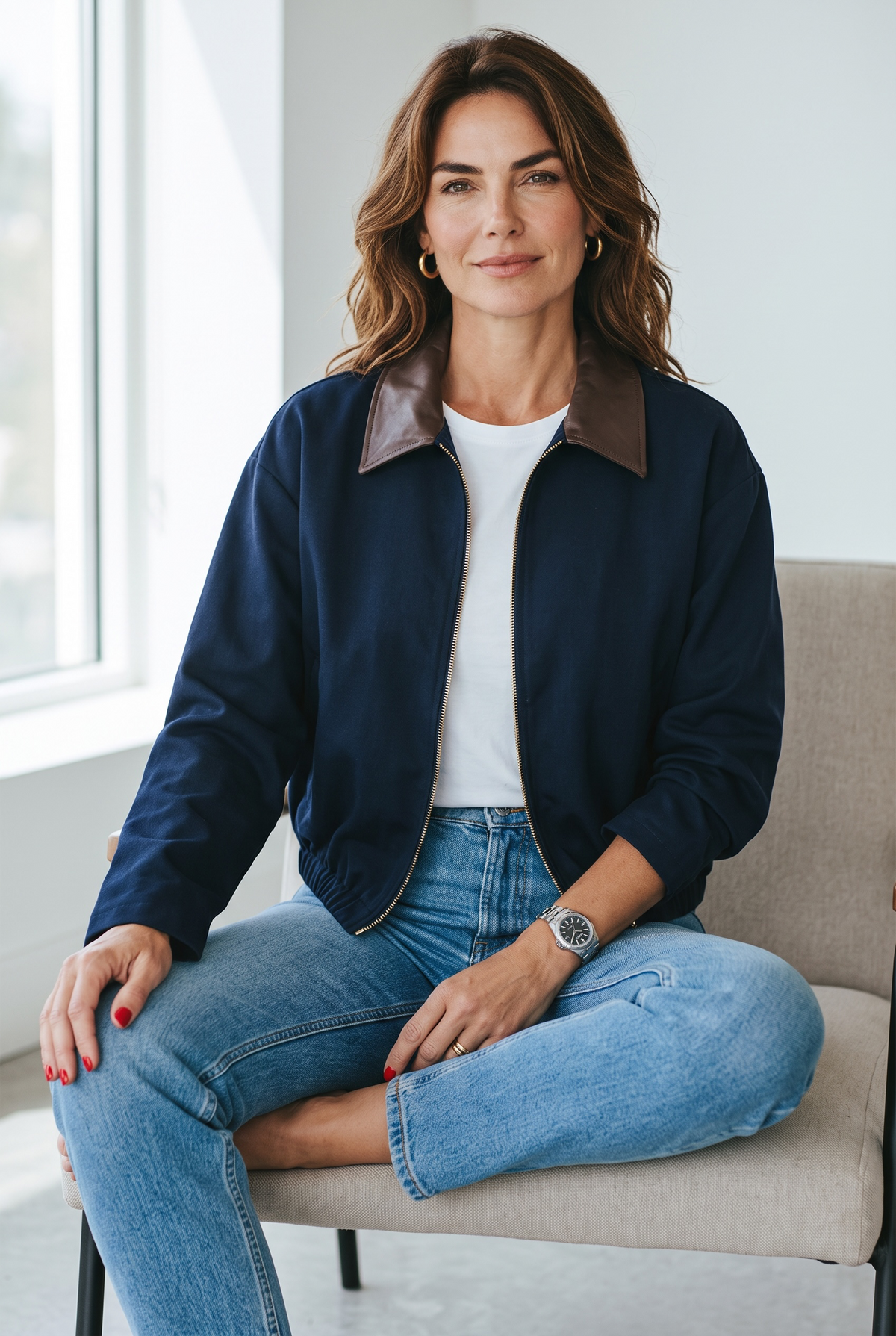 Bomber blu navy