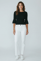 Jeans trombetta bianco