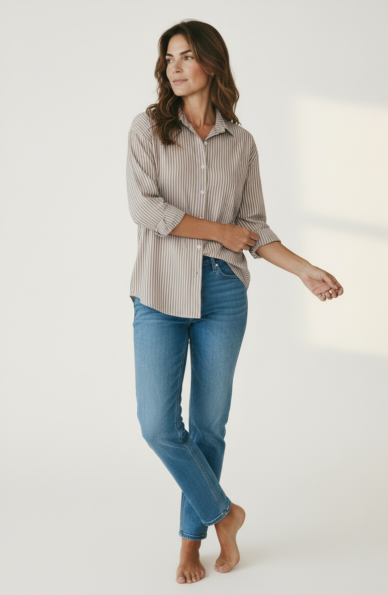 Camicia Riga marrone