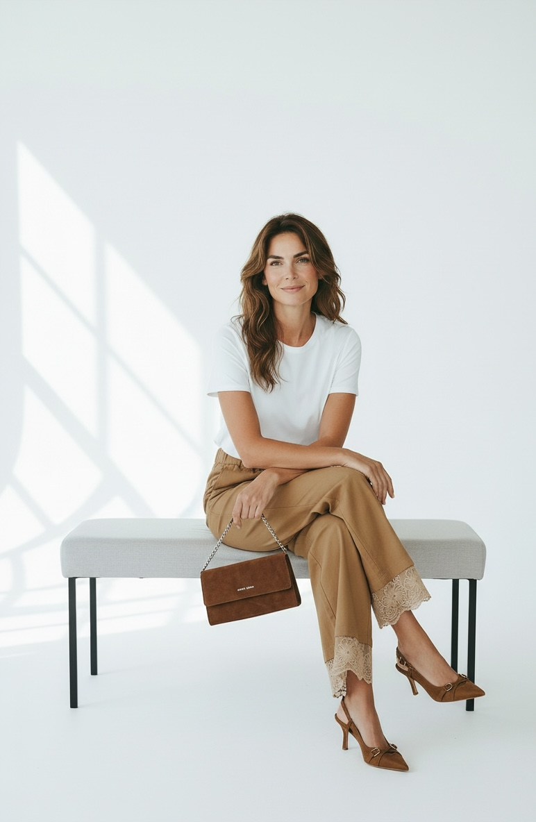 Pantalone ricamo