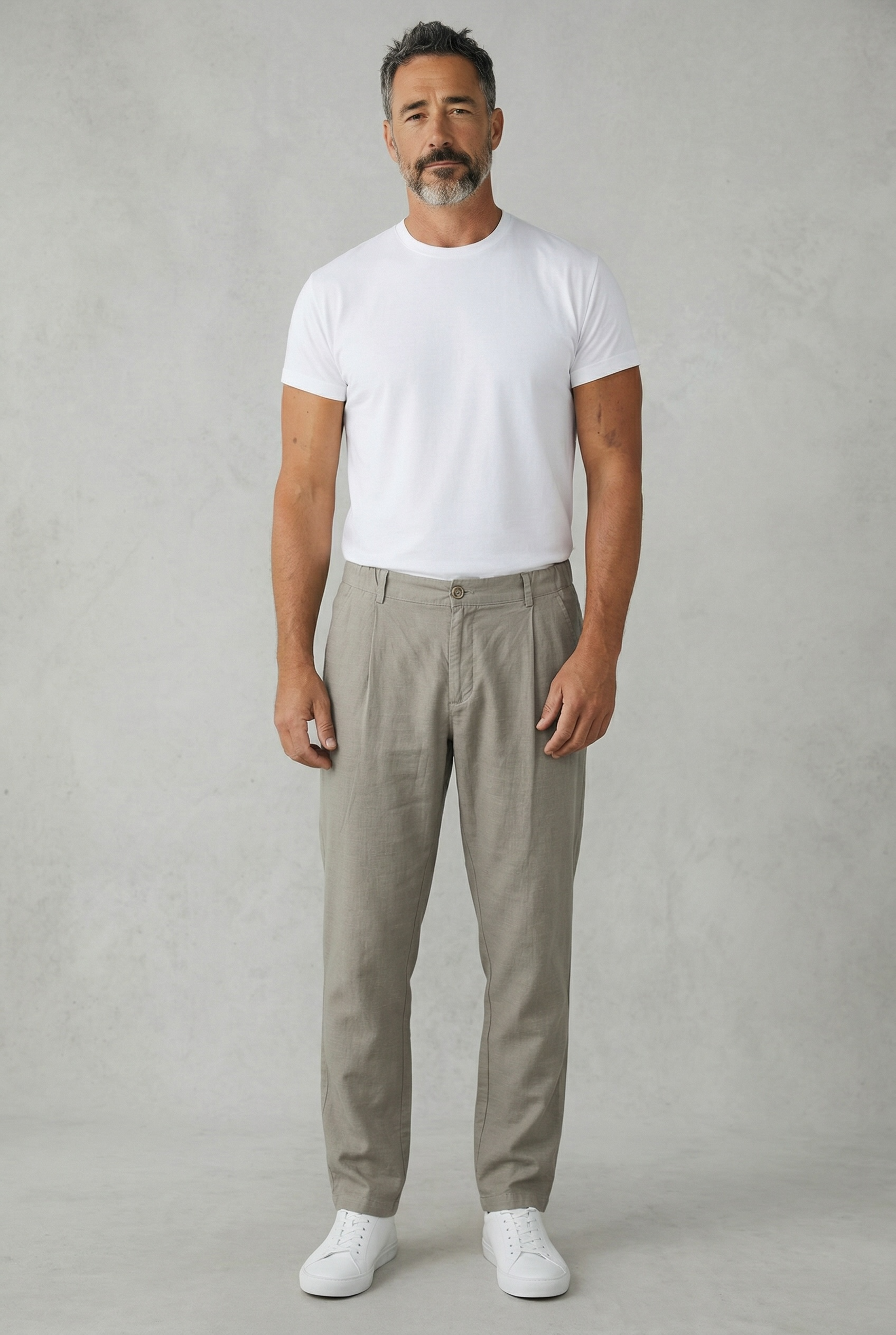 Pantalone misto lino