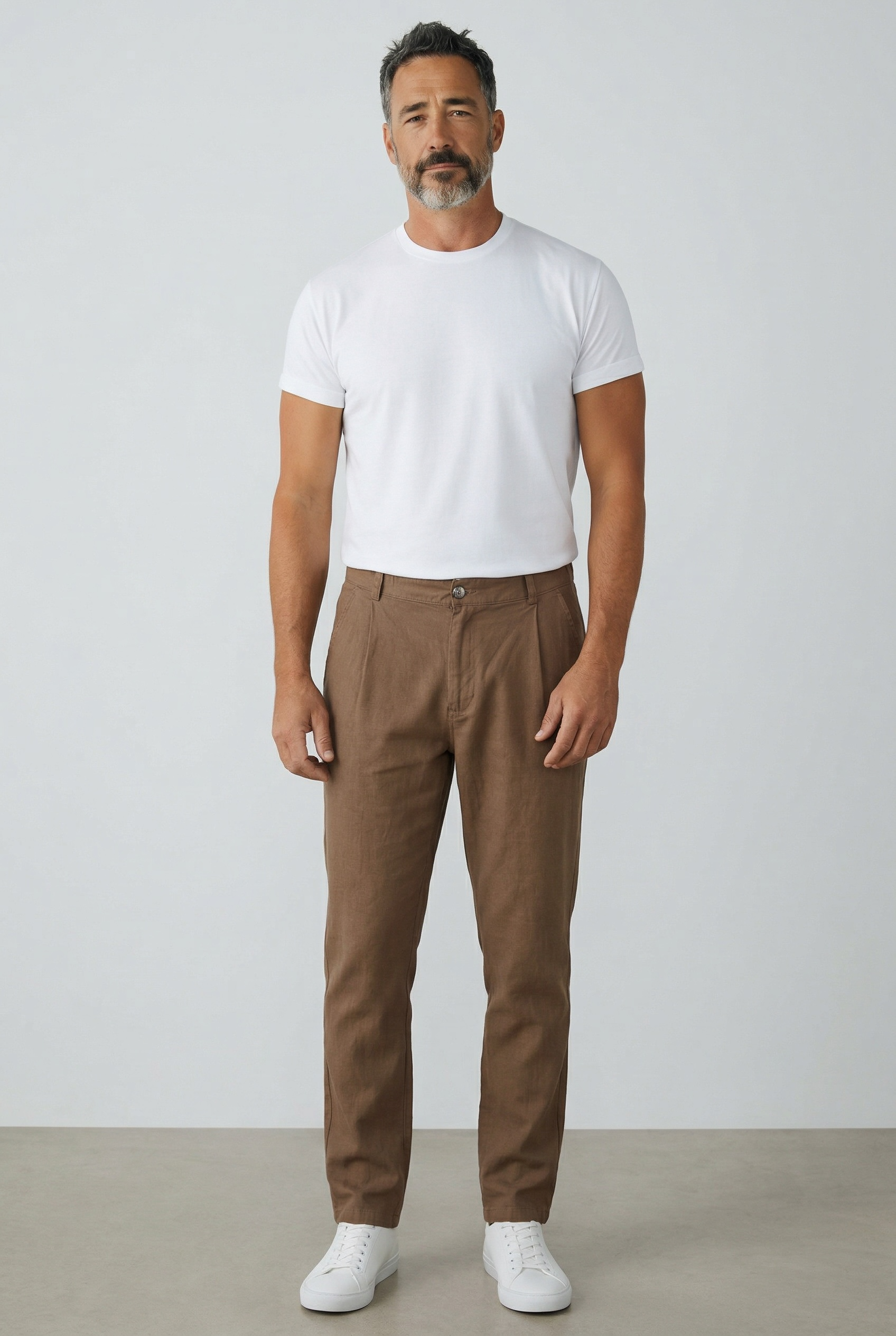 Pantalone misto lino