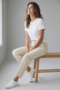 Pantalone sigaretta vita alta